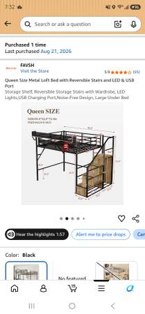 Queen Sized Loft Bed 1
