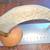 Vintage Hand Carved Elephants Warthog Tusk On Copper Stand 19th Cent. 2 thumbnail