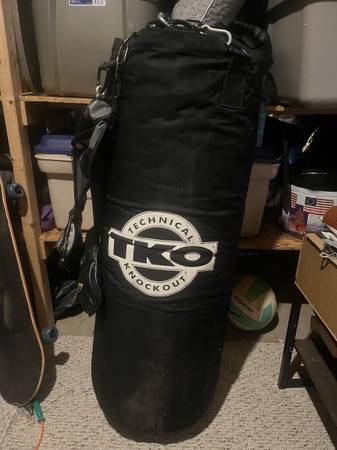 TKO Heavy Punching Bag and MMA Gloves 1