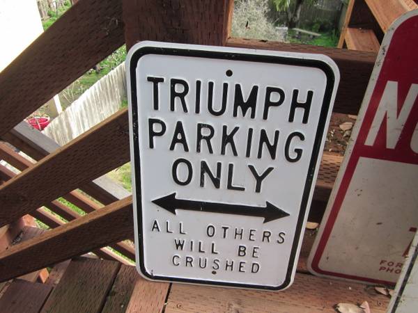 Vintage Triumph Sign 1