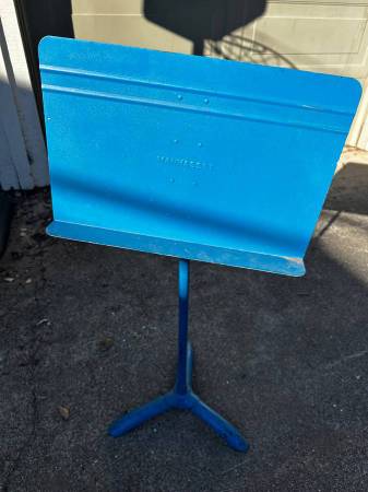 Manhasset Adjustable Music Stand Rare Blue Color 1