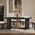 71" Oval Dining Table Kitchen Table With Tambour Double Pedestal Base 2 thumbnail