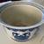 Blue and white planter and plant saucer 1 thumbnail