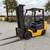 Komatsu 5500 lb capacity propane forklift 3 stage side shift runs grea 1 thumbnail