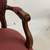 Vintage Flexsteel Victorian Style Red Upholstered Arm Chair 4 thumbnail