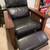2 Leather Pushback Recliners with Solid Wood Frames 8 thumbnail