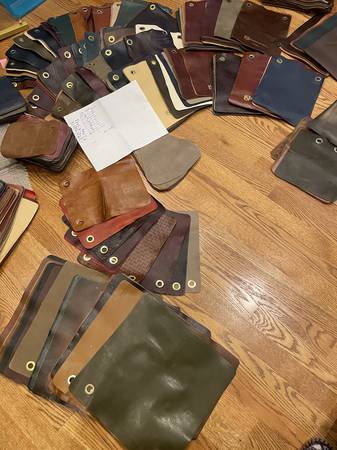 Leather Samples approx 500 pieces 1