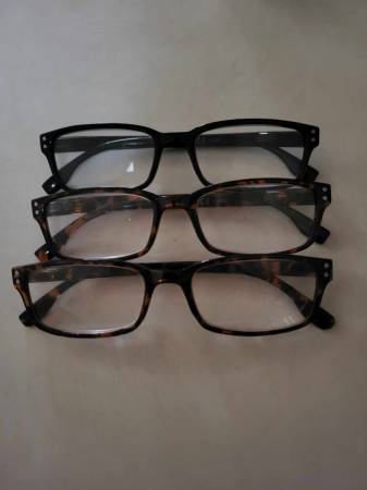3.50 READING GLASSES $3 EACH OR ALL 3 PRS - $6 1