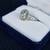 Natural 3.01 ct round brilliant cut diamond ring with .75 cts halo 3 thumbnail