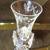 Small Vintage Crystal Etched Glass Bud Vase 2 thumbnail