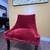 Red Velvet Accent Chair 5 thumbnail