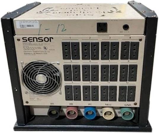 ETC DMX512 Sensor Rack w/ (6) D20 Dimmer Modules 1