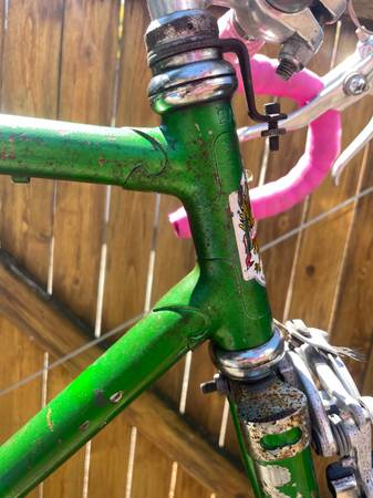 Vintage Lugged Bianchi Frame/ Fork/bars/cranks tall rider 56cm - $40 (Alki West Seattle)63471362491395121
