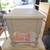 White End Table/Nightstand w/drawer, solid hardwood, metal black pulls 5 thumbnail