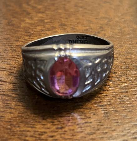 Pink stone ring 1