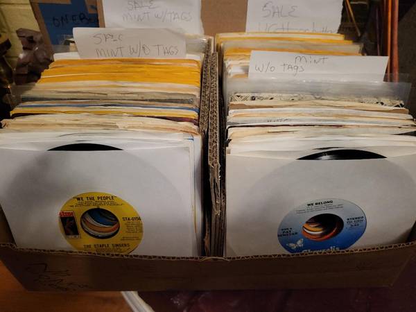 Records 45's. Some with Jukebox Tags Some unsold Store Stock 1