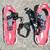 Red Feather Snowshoes, 2 pair, broken bindings 4 thumbnail