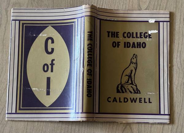 Vintage 1950 College of Idaho Book Protector Cover 1