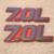 Two 7.0 L Litre Emblems Black and Red 4 1/4" X 1 1/2" Metal Alloy 1 thumbnail