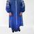 New Ukrainian Embroidered Blue Dress Size XXL Petite (56 European) 4 thumbnail
