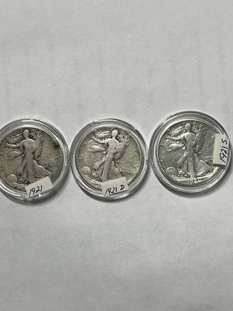 1921 walking liberty coins --SOLD 1