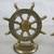 Pair Solid Brass Nautical Ship's Wheel Bookends 6 3/4" Tall 2 thumbnail