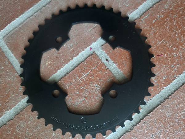 Sharp 44T 4 bolt chainring black 1