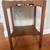 Solid Mahogany end table with glass insert on top 1 thumbnail