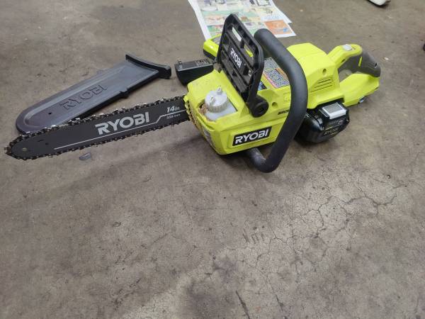 Ryobi 40v 14" electric chainsaw 1