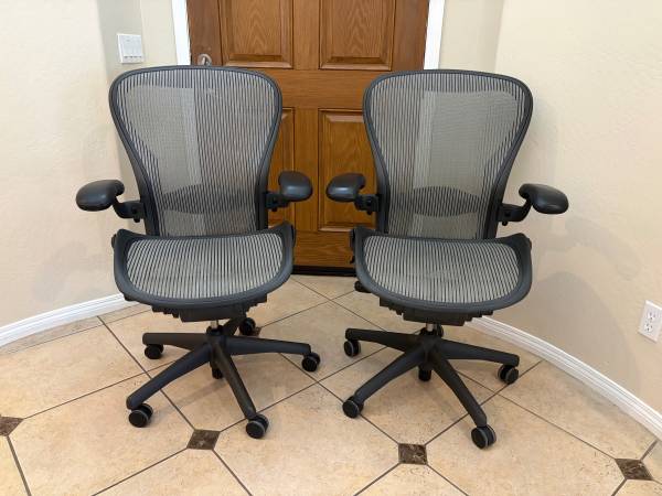 2 Large Herman Miller chairs 1