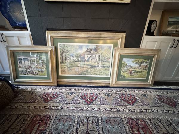 Charles L. Peterson Lithographs, CoA Matted Framed Signed Numbered 1