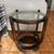 Mid-Century Bent Wood & Glass Side Table 3 thumbnail