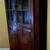 Vintage antique solid wood corner hutch 2 thumbnail