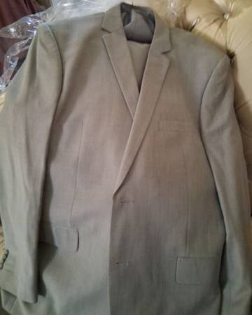 MENS BOCACCELLI 3 PIECE SUIT WITH DOUBLE BRESTED VEST 46R 42 WAIST 30 LENGHT 1