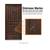 Main Door Rustic Mahogany Type 36 in. x 80 in. 2-Panel Front Door 6 thumbnail