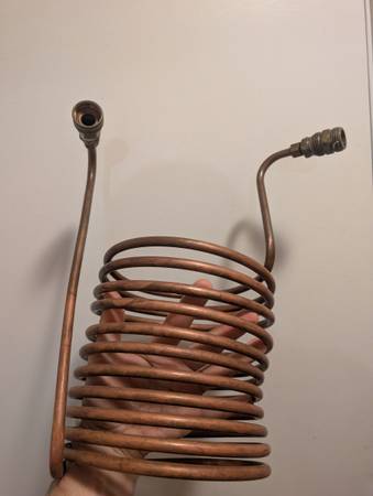 Immersion copper wort chiller 1