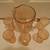Vintage Peach Pressed Carnival Glass Cup & Pitcher Set; Delivery 2 thumbnail
