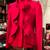 Size Med Womens Chadwick Jacket Red short jacket blazer fancy coat VTG 3 thumbnail