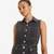 Levi’s women’s sleeveless jumpsuit. Black Stonewash color 2 thumbnail