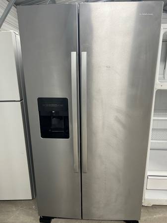 Amana Stainless Side by Side Fridge 1