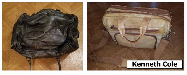 Leather bags: (one Kenneth Cole) 1