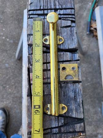 brass cabinet or window flush bolts 1