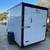 New 6x12 Enclosed Cargo Trailer, white/blk, side door, ramp stk#11181 3 thumbnail