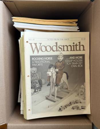 100 +/- issues Woodsmith magazine - all years 1