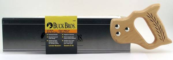 Buck Bros. 14"/16 Pt. Mitre Back Saw 1