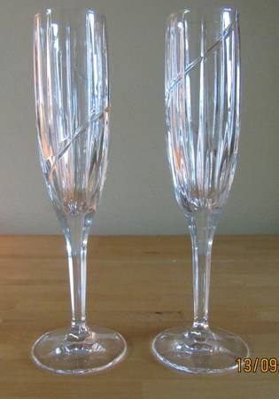 Mikasa Champagne Glasses, Fluted 1
