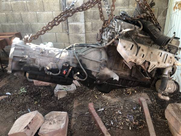 1997 TOYOTA LAND CRUISER ENGINE AND TRANNY 1