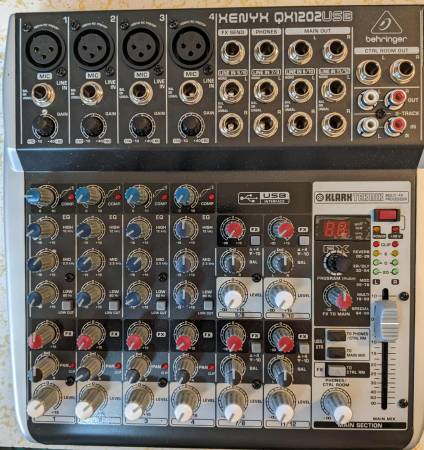 Behringer XENYX QX1202 USB mixer- NEW 1