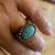 Brass Ring (Size 6) with Natural Amazing Turquoise Stone 9 thumbnail