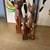 (4) Mid Century Carved wooden Siamese cat figures B94 2 thumbnail